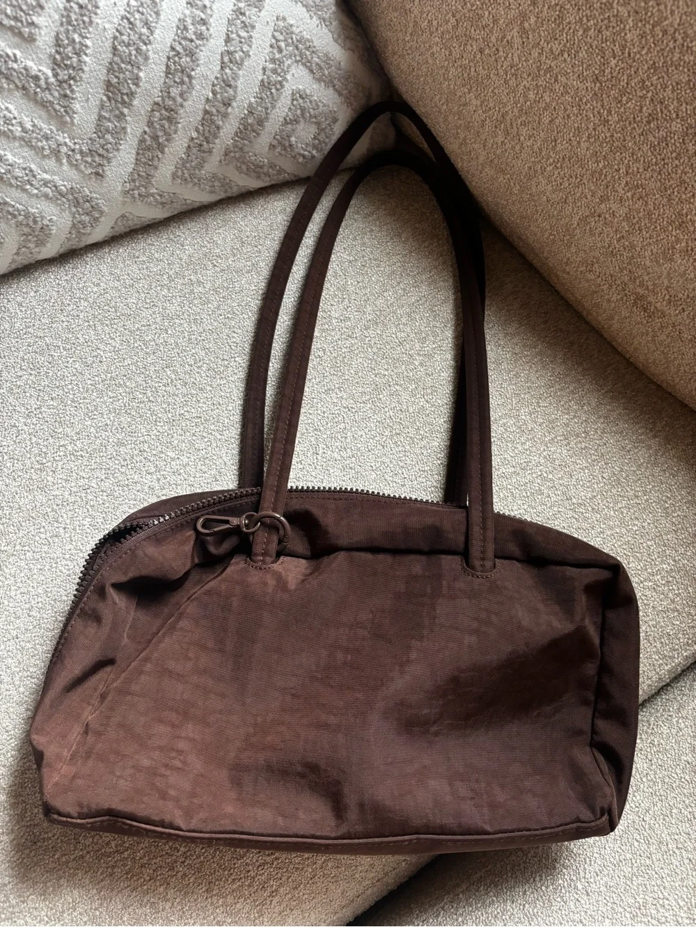 BAGGU Nylon Bowler Bag - Coffee